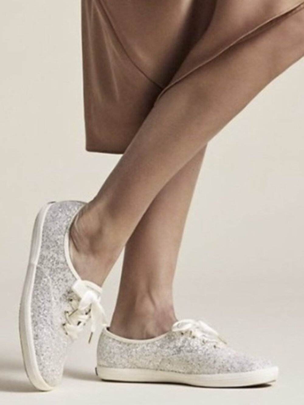 Keds x Kate Spade New York Champion Glitter Sneaker Shoe Size 8.5